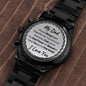 My Dad watch black