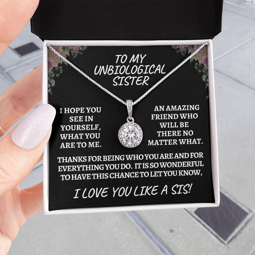 unbiological sister / eternal hope necklace