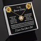 Bonus Sister / Love knot necklace