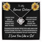 Bonus Sister / Love knot necklace