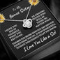 Bonus Sister / Love knot necklace