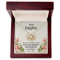 To My Daughter | I Love You - Love Knot Necklace
