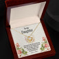 To My Daughter | I Love You - Love Knot Necklace