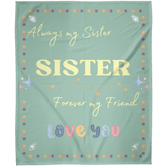 SISTER blanket 50x60" green