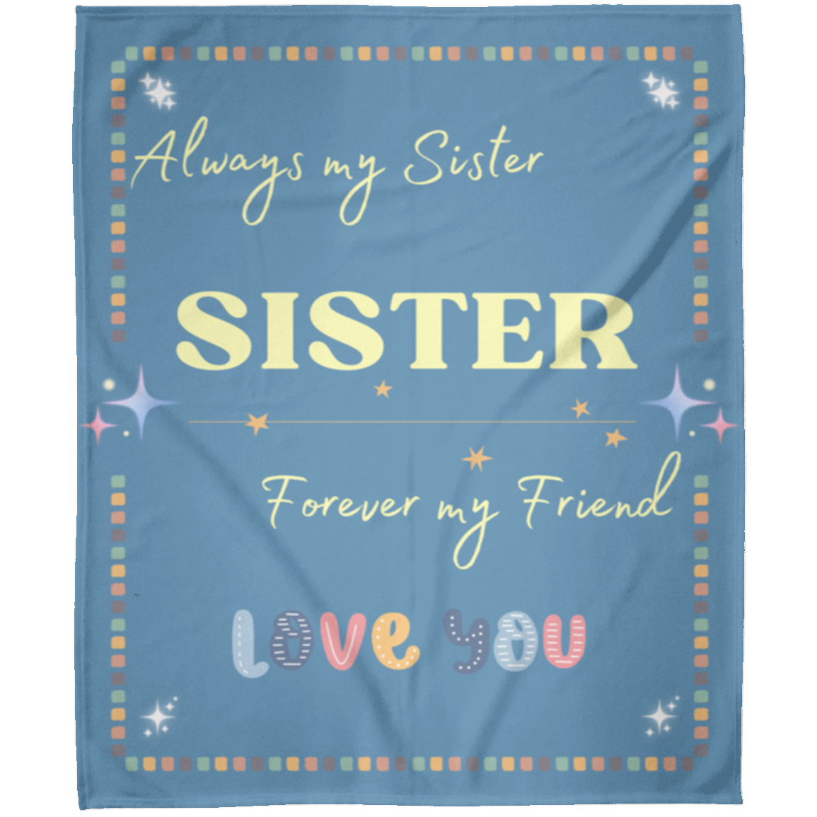 SISTER Blanket 50x60" Blue