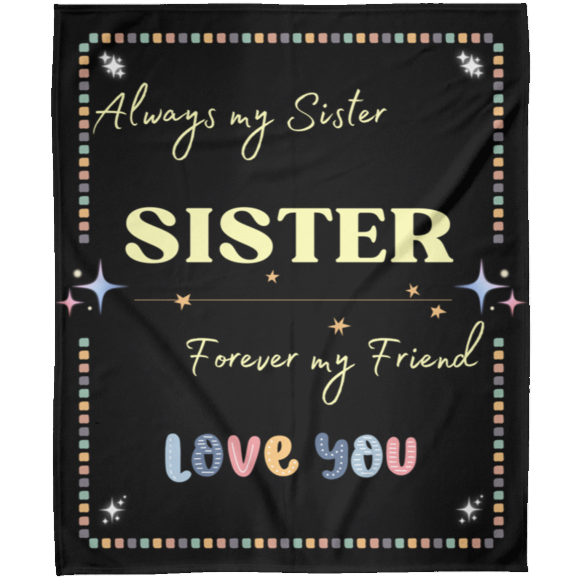 SISTER Blanket 50x60" black