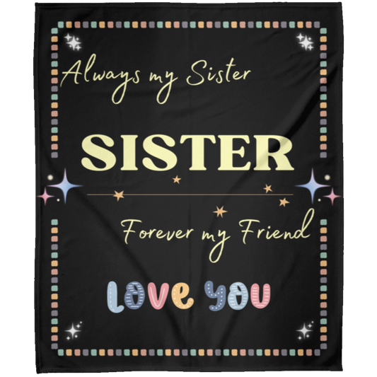 SISTER Blanket 50x60" black