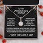 unbiological sister / eternal hope necklace