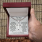 To My Dad / cubin chain cross necklace