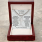 To My Dad / cubin chain cross necklace