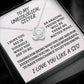 Unbiological sister / love knot necklace