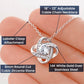 Unbiological sister / love knot necklace