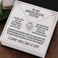 Unbiological sister / love knot necklace