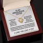 Unbiological sister / love knot necklace