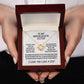 Unbiological sister / love knot necklace