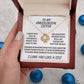 Unbiological sister / love knot necklace