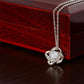 Unbiological sister / love knot necklace